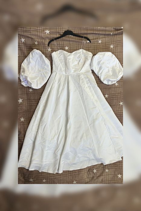 Белое платье на выпускной