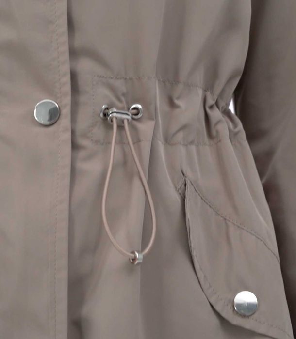 Geaca dama Parka, masura S/36, nou cu eticheta, gri deschis