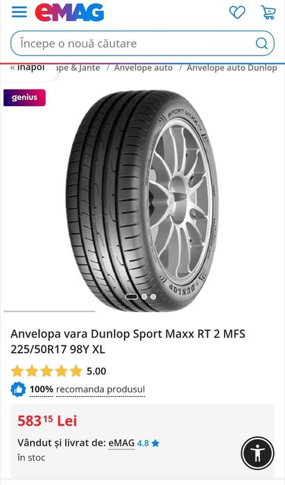225 50 R17 anvelope dunlop vara