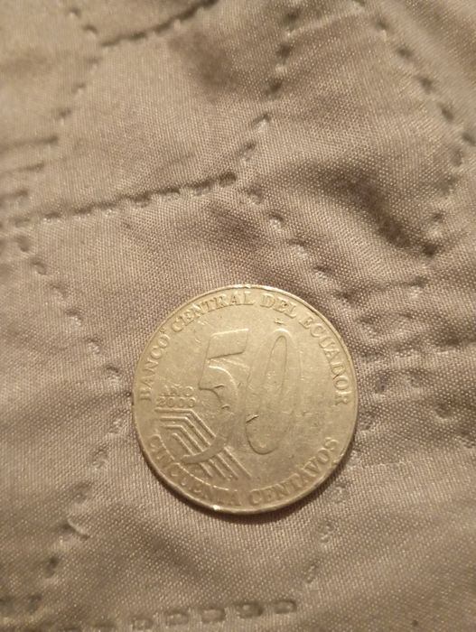 Monedă 50 Ano din Ecuador anul 2000