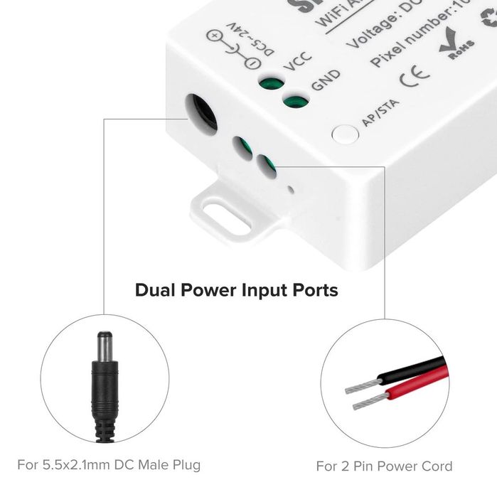 WiFi LED контролер SP801E