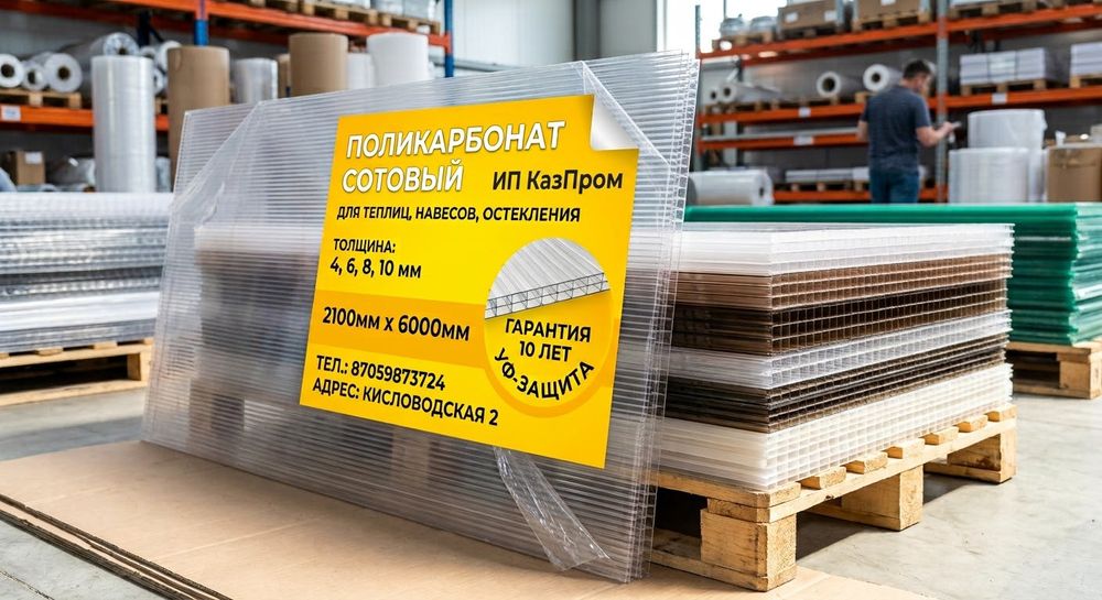Поликарбонат сотовый, профилированный