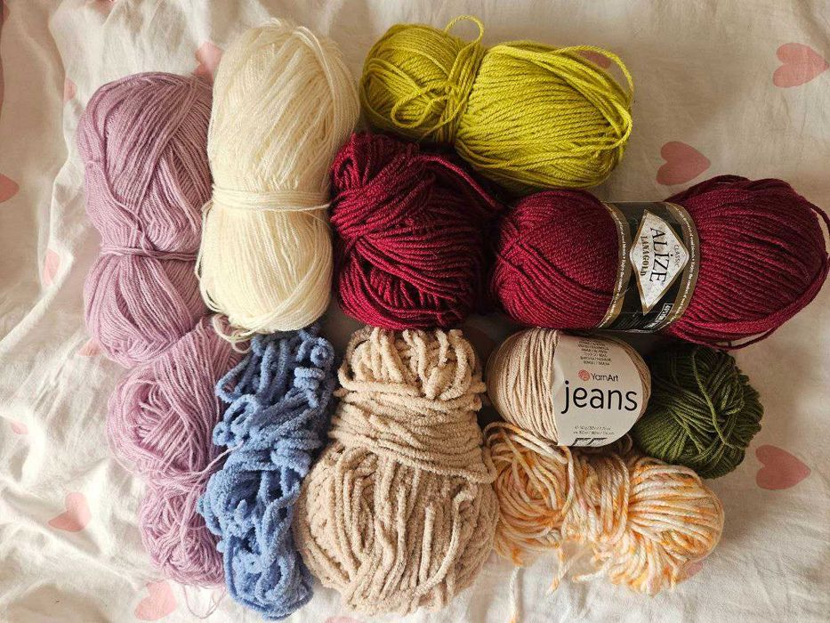 Пряжа разных типов