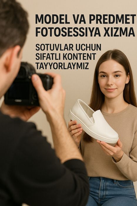 Model va Predmet Fotosessiya Xizmati. Uzum market,Yandex marketlar un