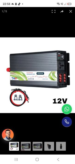 De vinzare invertor 4000w 12v