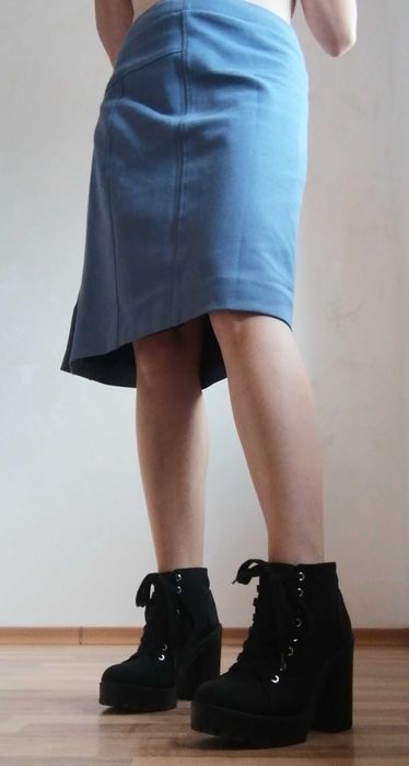 Fusta TARA JARMON eleganta office masura 38 business casual blue