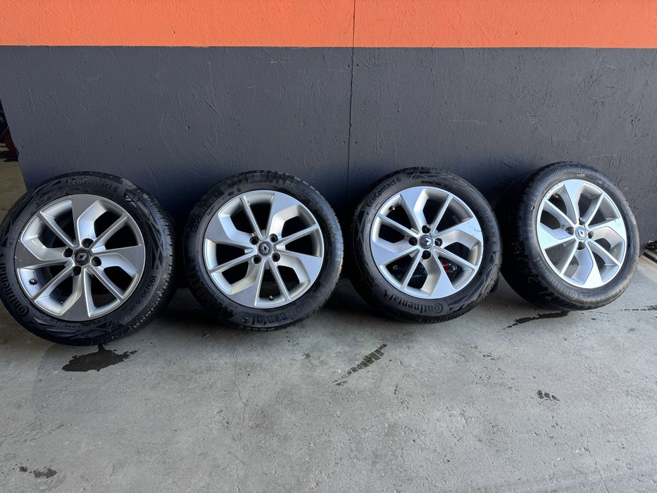 Super Set Jante Renault/  4X 100 R16 +Anvelope 195/55 R16 Continental