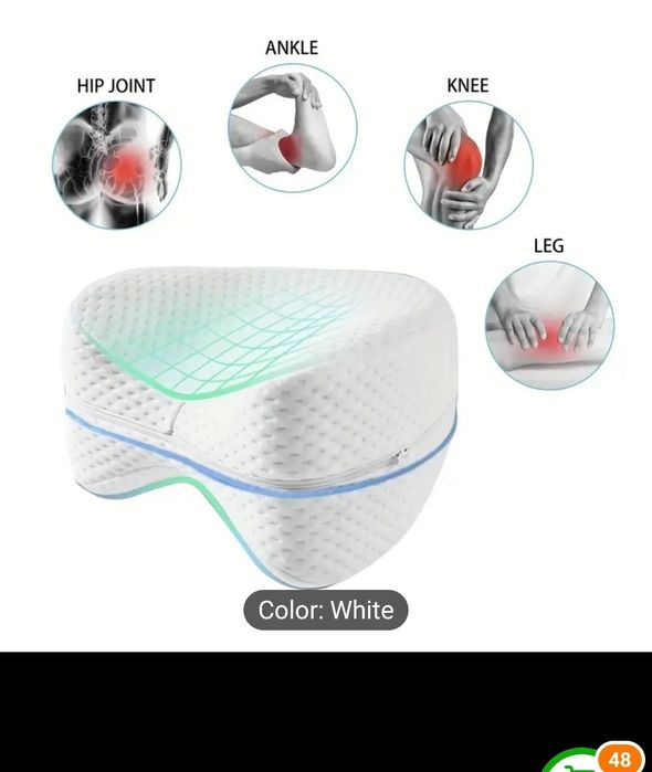 Perna cu spuma de memorie pentru dormit pe lateral