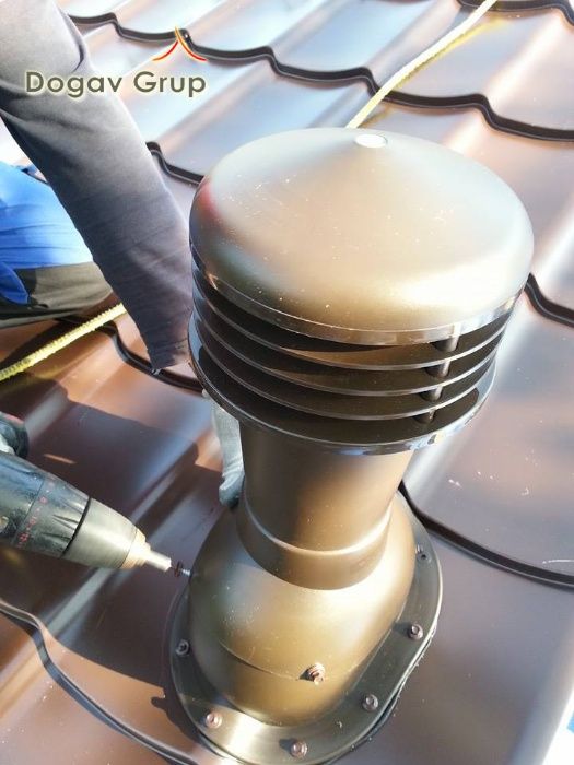 Cos ventilare tigla metalica Ø125 mm