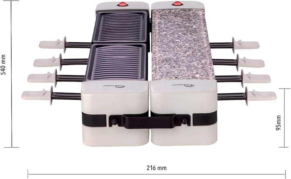 Раклет грил LITTLE BALANCE 8502 Wing&Cheese Duo 1200W, 8 души