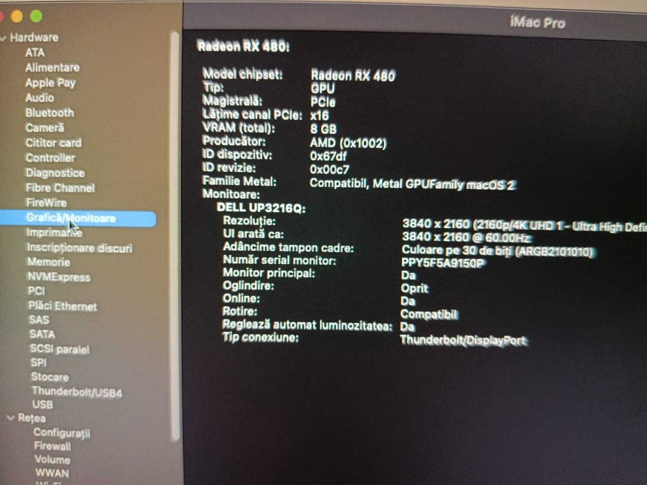 PC gaming editare 3d i9 9900k 32gb r480 8gb, imac pro big sur/win 11