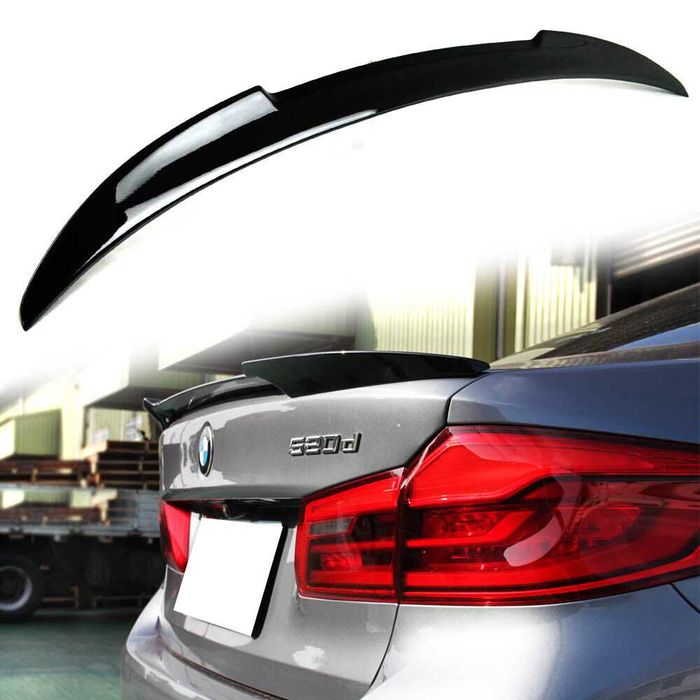 Eleron spoiler portbagaj tuning BMW Seria 5 G30 model M4 negru lucios