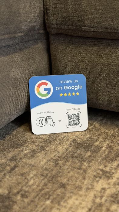 Card NFC + QR pentru recenzii Google Configurat și gata de utilizare