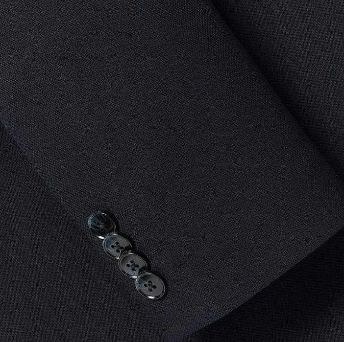 Sacou blazer 40 L slim Massimo Dutti NOU lana Finest Italian albastru