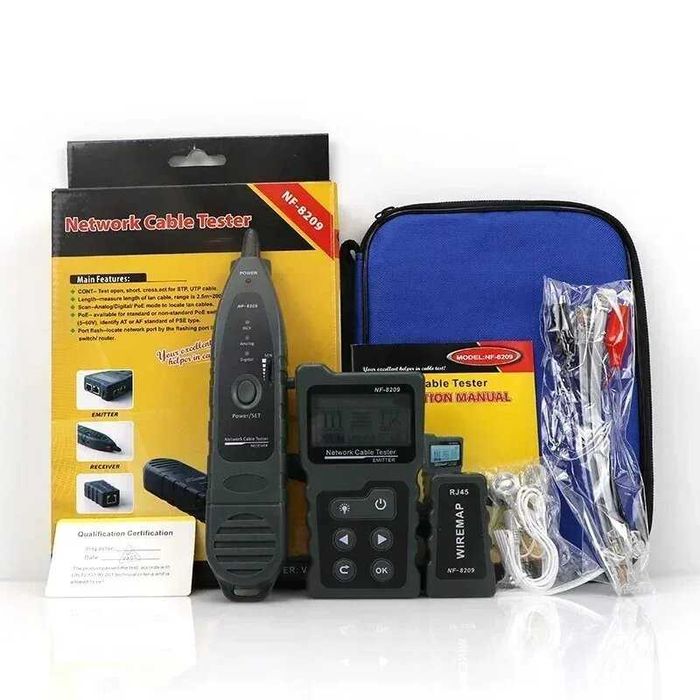 Dostavka.Noyafa NF-8209 — PoE va tarmoq kabeli testeri