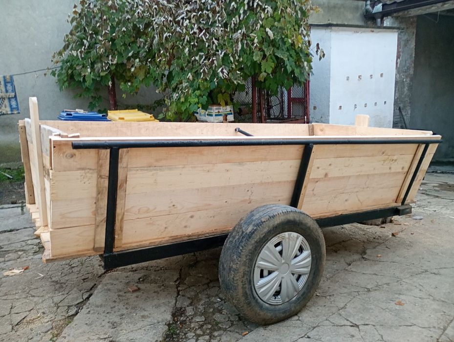 Remorca mono acxa lungime 3 metri Cu sistem de frânare