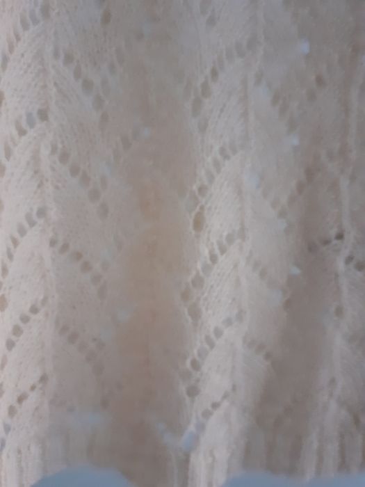 Pulover din mohair și lână, culoarea naturală a lânii