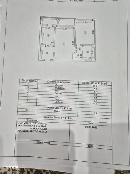 Apartament 2 camere, semidecomandat