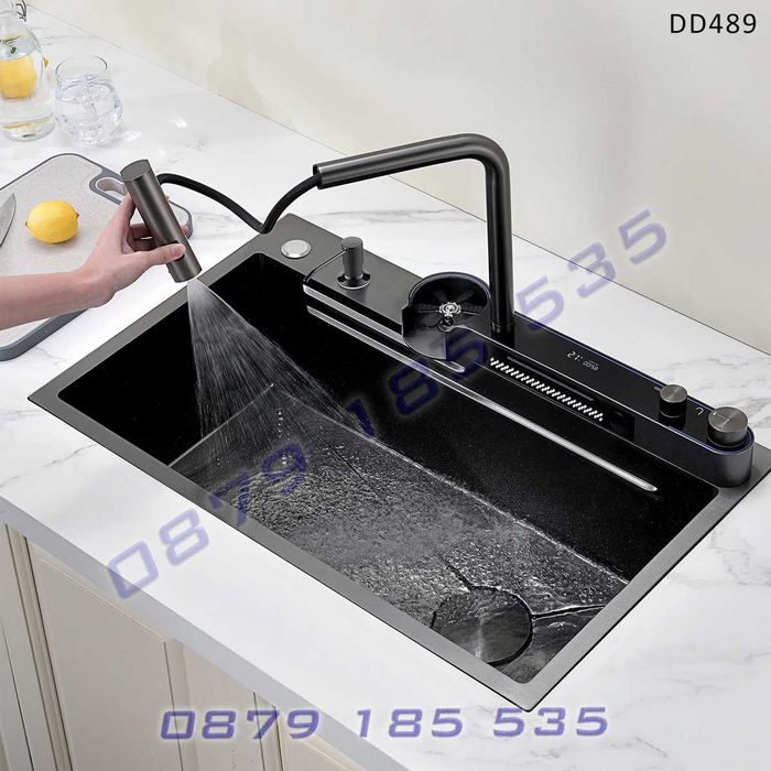 Лукс кухненска мивка диспей функции 12в1 НОВ модел 2024 модерна чешма