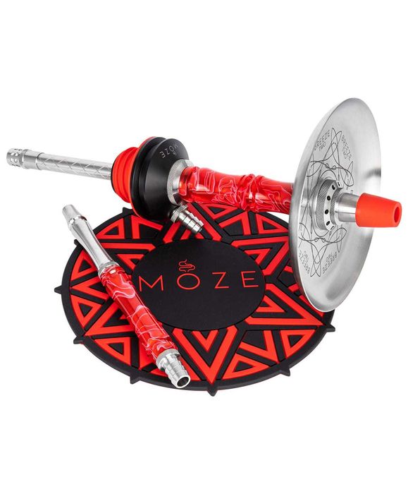 Narghilea Moze Breeze Two, Diverse nuante, Vas Transparent