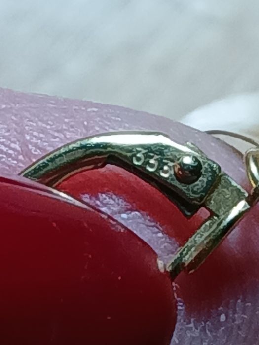 Cercei aur 8k marcaj 333 , 1.92 gr , pret 260 lei gr , 500 lei