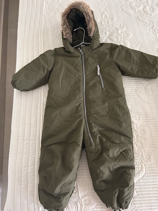 Costum de iarna HM 86 hidrofug + Cadou pantaloni captusiti 86+  salopeta HM 92-98