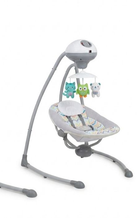 Детская электрокачеля с игрушками и музыкой