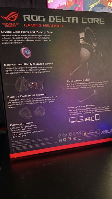 Casti Gaming Asus Rog Delta Core