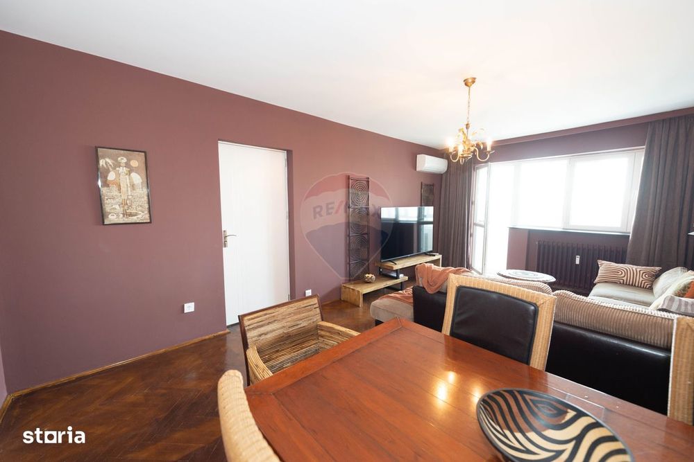 Apartament de inchiriat 3 camere 71mp, zona Domenii