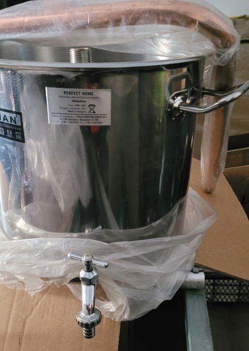 Cazan tuica 50 litri NOU, de inox si cupru