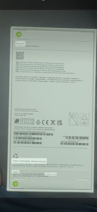 Чисто нов iphone 17