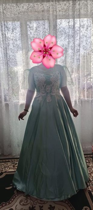 Платье, цвет бирюзовый