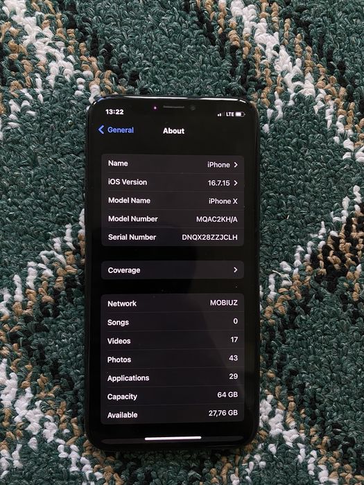 iPhone X sotiladi srochna