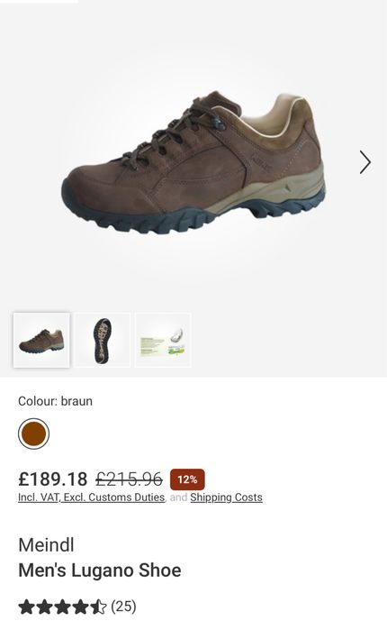 Туристически обувки MEINDL LUGANO.Номер 44.5