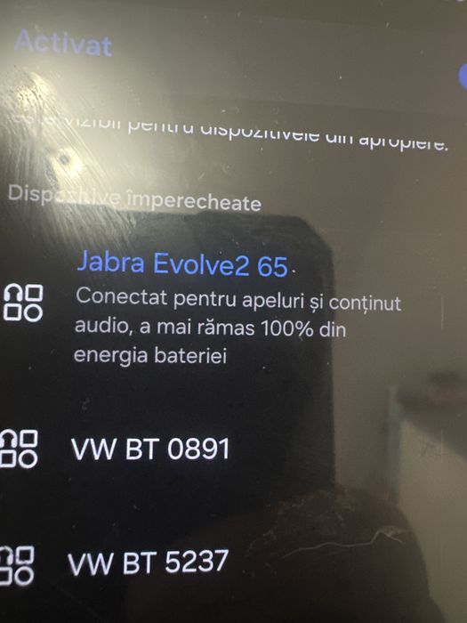 Casti bluetooth jabra evolve2 65