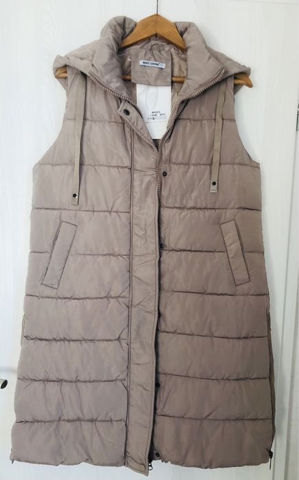 Дълъг бежов елек MONTE CERVINO