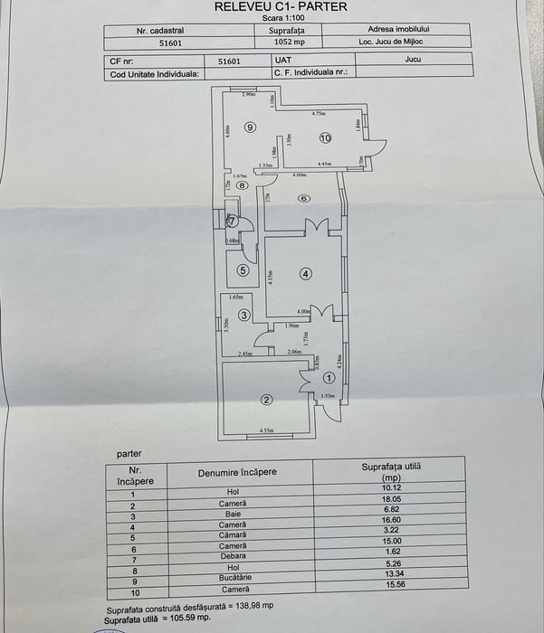 Vând casă+teren cu AC+ drum servitute-1737 mp
