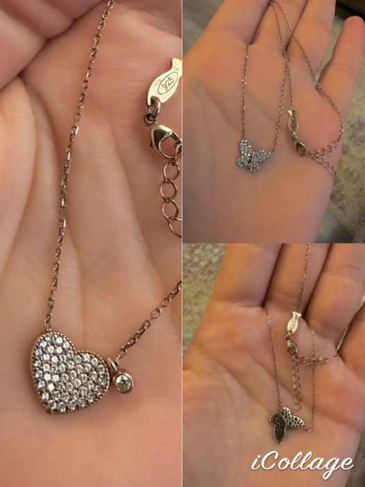 Coliere BB Collection, tenis, din argint placat cu aur rose 925