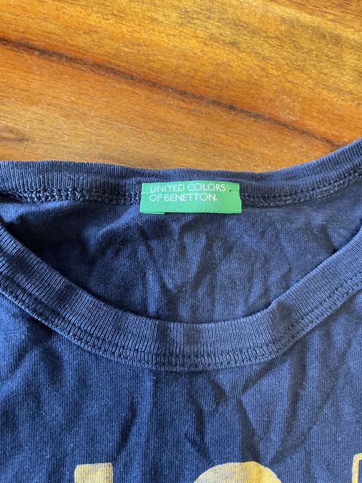 Комплект Benetton за момче тениска с дълъг ръкав - 140 см и суитчър - 128 см