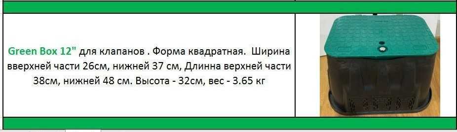 коробка для клапана 12"