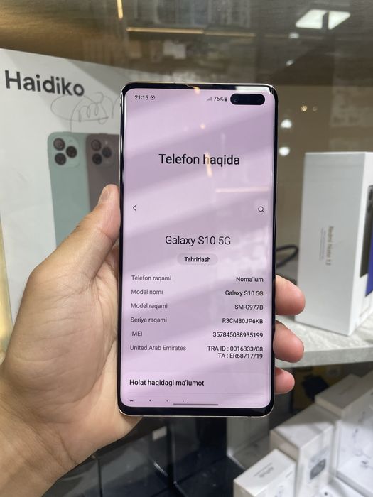 Samsung s10 +5g arzoon