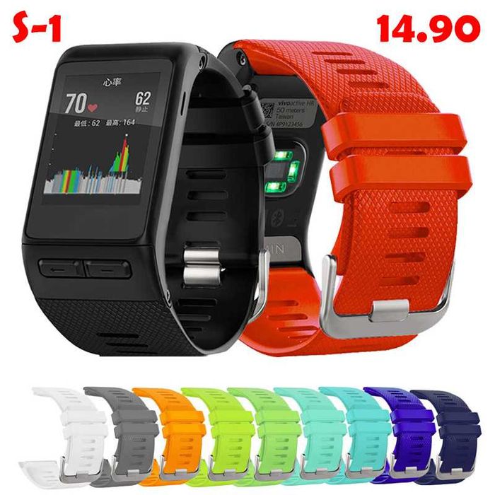 Силиконова каишка верижка Garmin Instinct 2X Vivoactive HR Sport