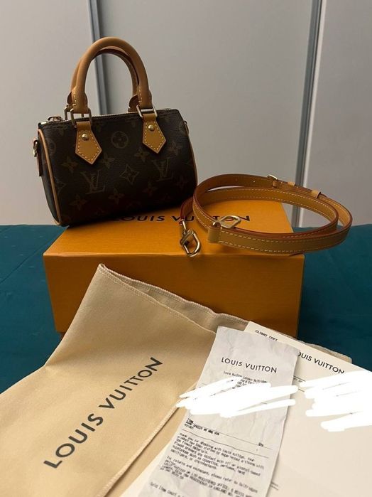 Louis Vuitton Nano Speedy – Ca Noua – Include Cutie, Strap, Dust Bag, Receipts & Chip NFC