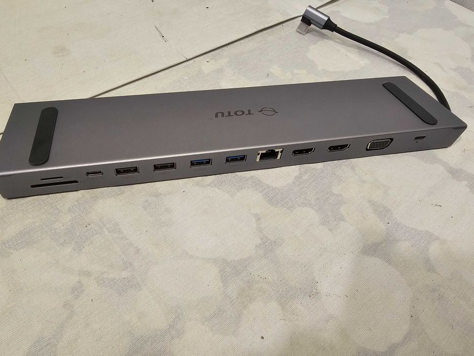 Docking Station TOTU TT005 USB-C Hub 12-in-1 | Dual HDMI | VGA | Gigabit Ethernet