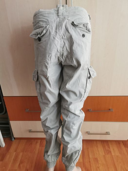 Pantaloni cargo bărbați S Jack & Jones crem