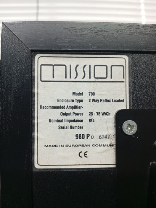 Тонколони Mission 700
