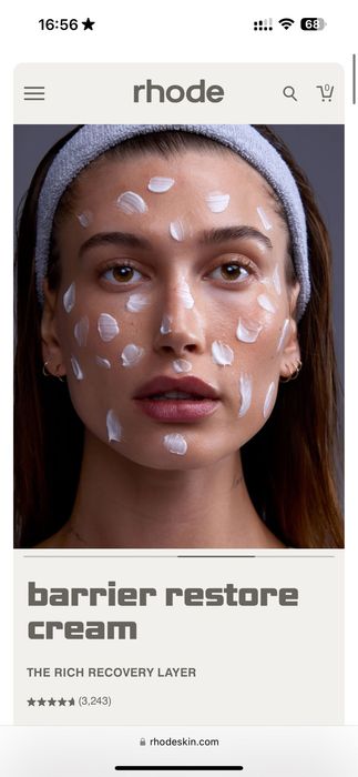 Rhode barrier restore cream крем грижа за кожата Skin care Rhode