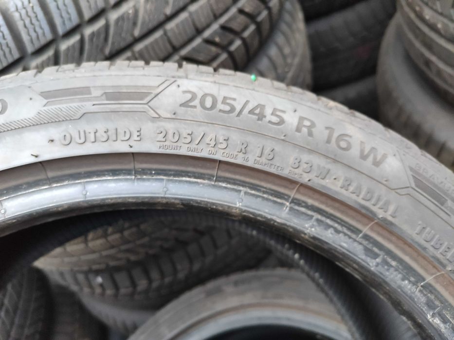 2бр Като нови летни гуми 205 45 16 - Barum - DOT 2024