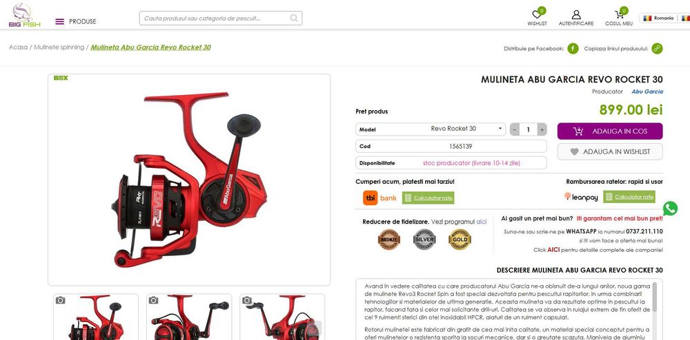 Mulineta Abu Garcia Revo Rocket 30
