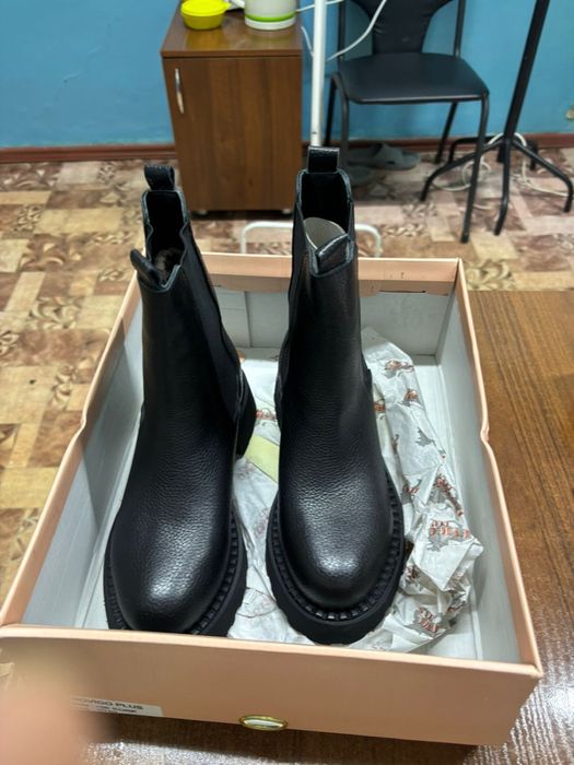 Новый женские кожаные сапоги челси Турция